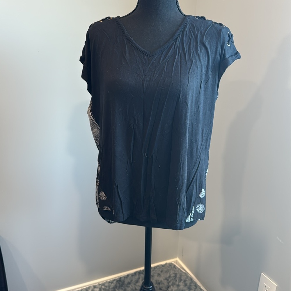 Pink Republic Black Blouse